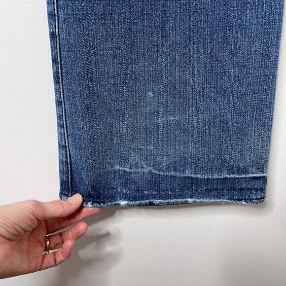 Rock & Republic Mens Taylor Bootcut Jeans 34 Embellished Flap Pockets Distressed - Picture 14 of 14